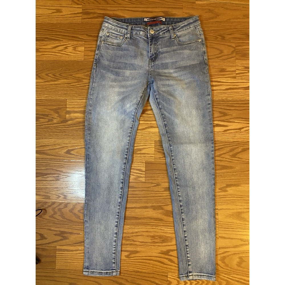 Vintage Daily Jeans Womens 9 (measured 30x29) Taper Designed in Japan Stretch